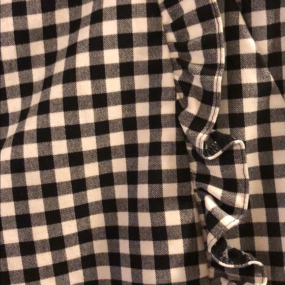Zara gingham ruffle detailed pants - Picture 2 of 5